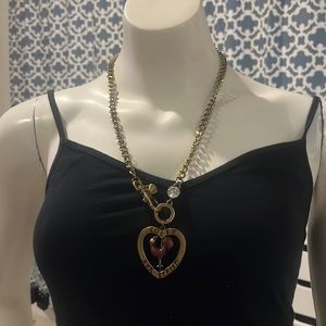 RARE Betsey Johnson Cocky necklace vintage farmhouse rooster